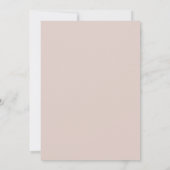 MODERN MINIMAAL WHITE BLUSH PINK CONFERENTIE EVENT KAART (Achterkant)