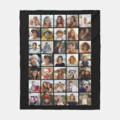 Modern Minimaal Wit - 35 Foto Collage Fleece Deken (Voorkant)