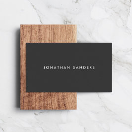 MODERN & MINIMAAL Wit/Donkergrijs Visitekaartje