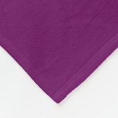 Modern Minimaal Wit Monogram Fleece Deken (Hoek)
