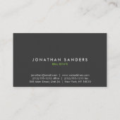 MODERN & MINIMAAL Wit Visitekaartje (Achterkant)