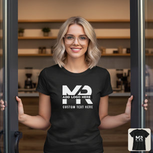 Modern Minimaal Zakelijk Logo Merk Personeel T-shirt