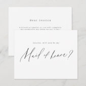 Modern minimaal zal je mijn wissel van het eervoll kaart (Voorkant / Achterkant)