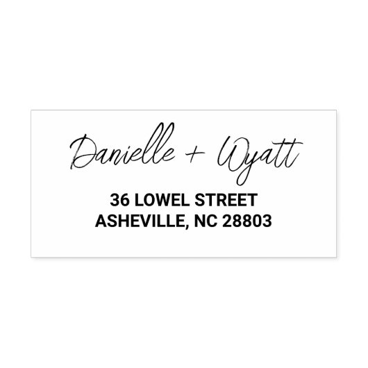 Modern minimaal zelfinktende stempel (Design)