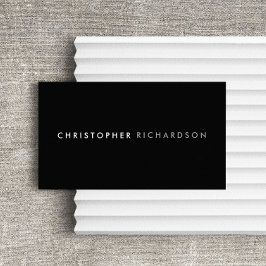 MODERN & MINIMAAL Zwart/Wit Visitekaartje