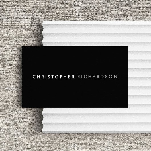 MODERN & MINIMAAL Zwart/Wit Visitekaartje