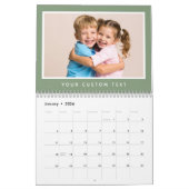 Modern Minimal 2026 Familie Aangepaste Fototekst Kalender (Jan 2026)