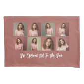 Modern Minimal 8 Fotogrid Collage - Roos Kussensloop (Voorkant)