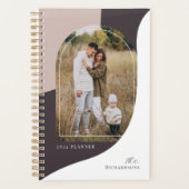 Modern Minimal Abstract Arch familie foto stijlvol Planner (Voorkant)