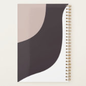 Modern Minimal Abstract Arch familie foto stijlvol Planner (Achterkant)