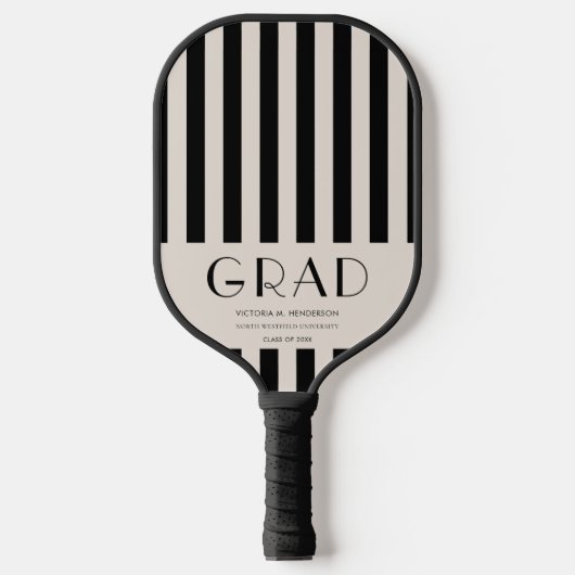 Modern Minimal Afstuderen Gift Pickleball Paddle (Voorkant)