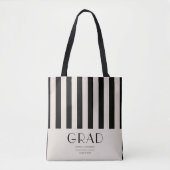 Modern Minimal Afstuderen Gift Tote Bag (Voorkant)