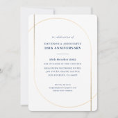 MODERN MINIMAL bedrijfsevenement gouden witte mari Kaart (Voorkant)