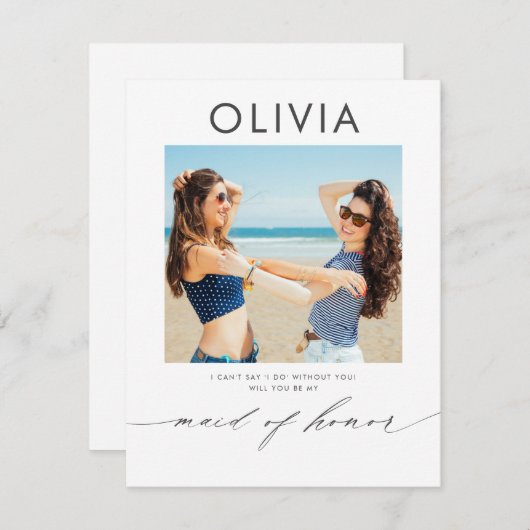 Modern minimal, ben je mijn vriend van de eervolle (Voorkant / Achterkant)