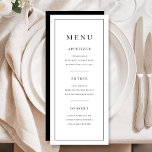 Modern Minimal Black And White Menu<br><div class="desc">Modern Minimal Black And White Menu.</div>