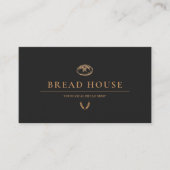 Modern Minimal Black Bread Bakery Visitekaartje (Voorkant)