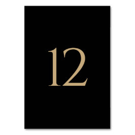 Modern Minimal Black Gold Wedding Kaart