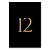 Modern Minimal Black Gold Wedding Kaart (Achterkant)