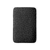 Modern Minimal Black Leopard Print Badmat (Voorkant Verticaal)