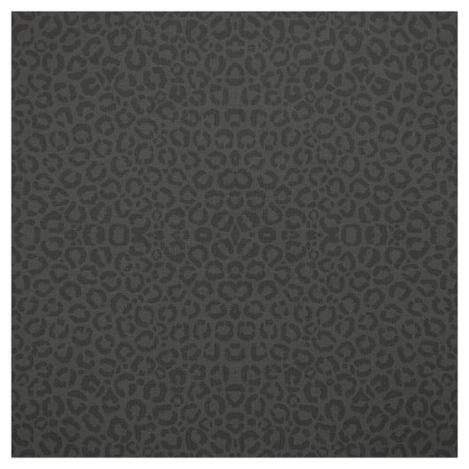 Modern Minimal Black Leopard Print Stof (Swatch)