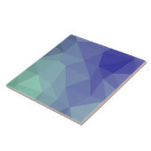 Modern minimal blauw Paarse geometrie ontwerp Tegeltje (Zijkant)