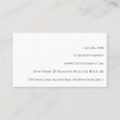 Modern minimal Boho Hands & Herb Apothecary Logo Visitekaartje (Achterkant)