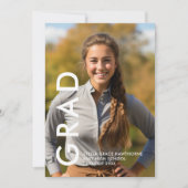 Modern Minimal Bold Grad  Aankondiging (Voorkant)