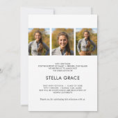 Modern Minimal Bold Grad Aankondiging (Achterkant)