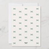 Modern Minimal Bow Six Photo Collage Christmas Feestdagenkaart (Achterkant)