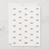 Modern Minimal Bow Six Photo Collage Christmas Feestdagenkaart (Achterkant)