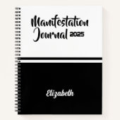 Modern Minimal Calligraphy Manifestation Journal Notitieboek (Voorkant)