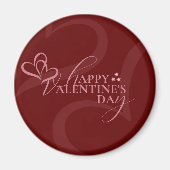 Modern Minimal Chic Music Player Valentine's Day Magneet (Voorkant)
