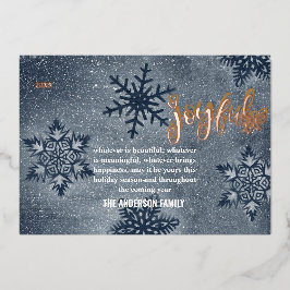 Modern Minimal Christmas Gold Foil Vakantie Kaart
