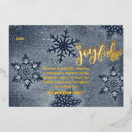 Modern Minimal Christmas Gold Foil Vakantie Kaart