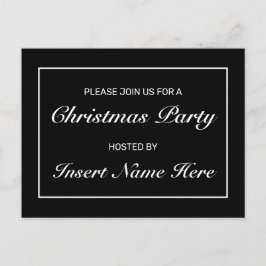 Modern Minimal Christmas Party Invitation Briefkaa Aankondigingskaart
