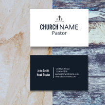 Modern Minimal Church Pastor Three Cross 