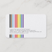 MODERN MINIMAL colorful simple rainbow pride LGBTQ Visitekaartje (Achterkant)