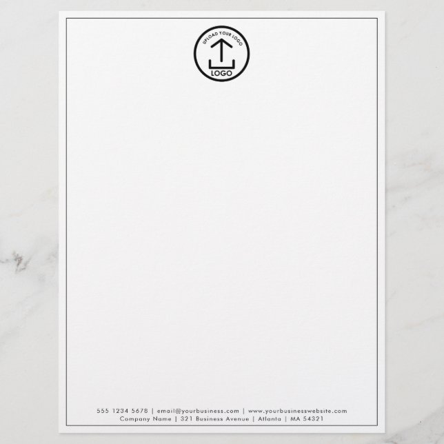 Modern Minimal Corporate Business Logo Letterhead Briefhoofd (Voorkant)