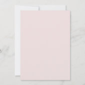 Modern Minimal Crimson & Roos Split Datum Bruiloft Kaart (Achterkant)