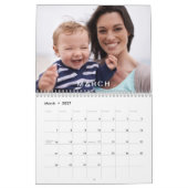 Modern Minimal Custom Family Afbeeldingen Foto Kalender (Mar 2027)
