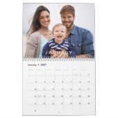 Modern Minimal Custom Family Afbeeldingen Foto Kalender (Jan 2027)