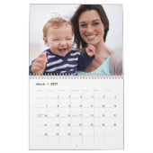 Modern Minimal Custom Family Afbeeldingen Foto Kalender (Mar 2027)