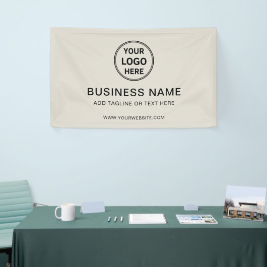 Modern Minimal Custom Logo Business Branding Spandoek (Beurs)