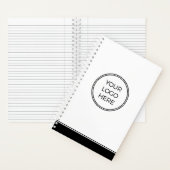 Modern Minimal Custom Logo Business Notebook Notitieboek (Binnen)