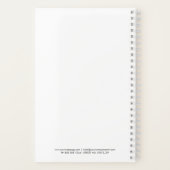Modern Minimal Custom Logo Business Notebook Notitieboek (Achterkant)