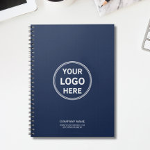 Modern Minimal Custom Logo Navy Blue