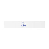 Modern Minimal De CEO Blauwe Uitnodigingen Wikkel (Vlak)