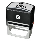 Modern Minimal De CEO Blauwe Zelfinktende Stempel (Product)