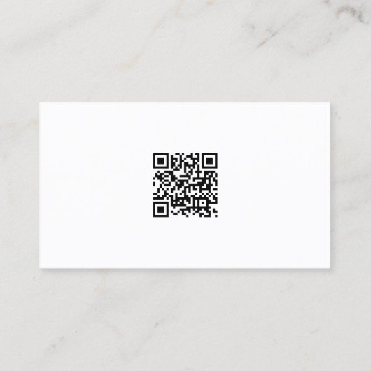 Modern Minimal Design Elegante professionele QR-co Visitekaartje (Achterkant)