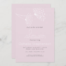 Modern Minimal Doodle Flowers Roos Roze en Wit Kaart